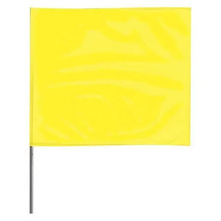 Zoro Select 4536Yg-200 Marking Flag,Fluor Yellow,Vinyl,Pk100