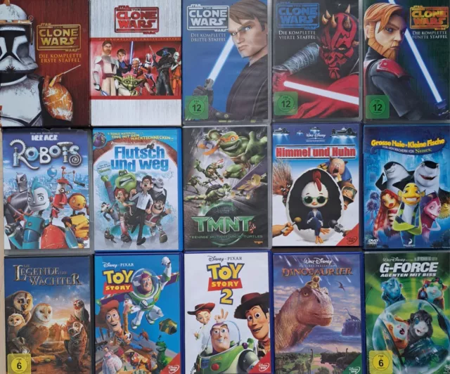 DVD Sammlung Kinder Animationsfilme Disney