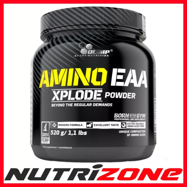 OLIMP AMINO EAA XPLODE BCAA EAA Glutamine EAANABOL Alanine Arginine Powder 520g