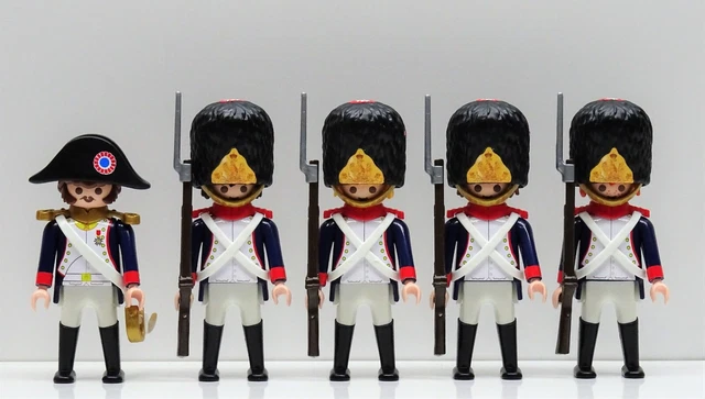 4 Carabinier Hussard + Officier Vert Français Playmobil Garde Napoléon Custom | eBay