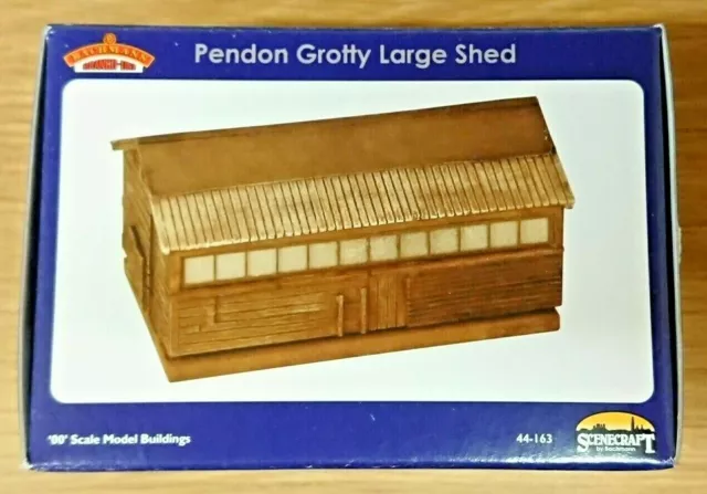 Bachmann 44-163 Scenecraft OO Gauge Pendon Grotty Large Shed Building NEW