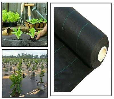 Heavy Duty Membrane Weed Controller Ground Fabric Cover Landscape Barrier Garden