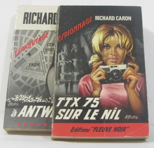 Ttx 75 sur le nil - ttx-75 à antwerpen (lot de 2 livres)|Caron Richard|Bon état