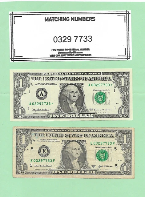 Matching '0329 7733' ... 1999*..Uncirc $1  Star  A-*  &  2003A $1  E-F