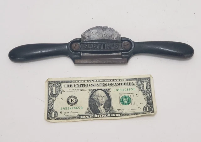 Antique Tools Spoke Shave MARTIN'S SPOKESHAVE Woodworking Rounded Bottom
