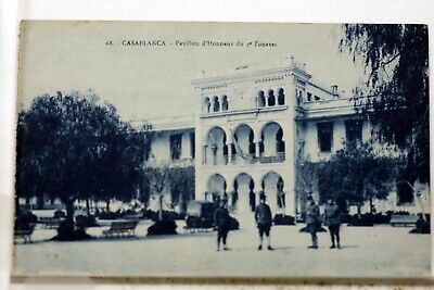 Morocco Casablanca Pavilion of / The 4iem Zouaves CPA Postcard 8694