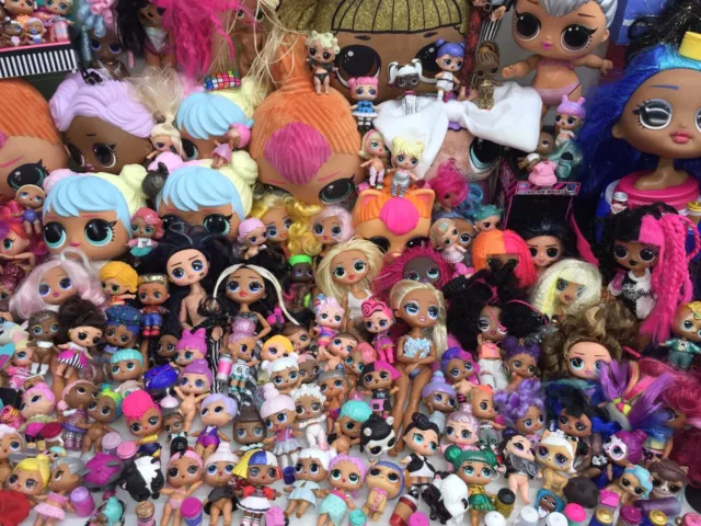 HUGE LOT 40 lbs LOL OMG Surprise Fashion Dolls Lil Sisters MGA Toys Accessories