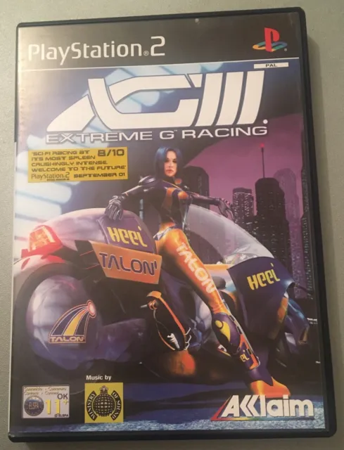 XG3: Extreme-G Racing Sony PlayStation 2 PS2 Complete PAL 11+ Acclaim 2001 XGIII
