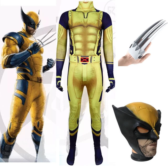 2025 BOYS HALLOWEEN Deadpool Wolverine Cosplay Costume Kids Mens