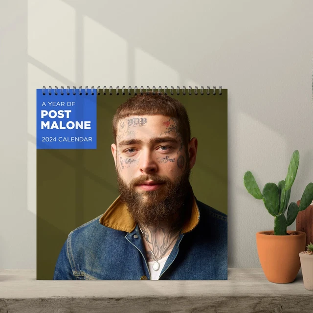 POST MALONE CALENDAR 2024, Post Malone 2024 Celebrity Wall Calendar 24.99 PicClick