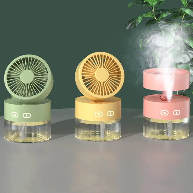 Air Humidification Spray Fan USB Rechargeable Mini Spray Fan Mute Home Appliance