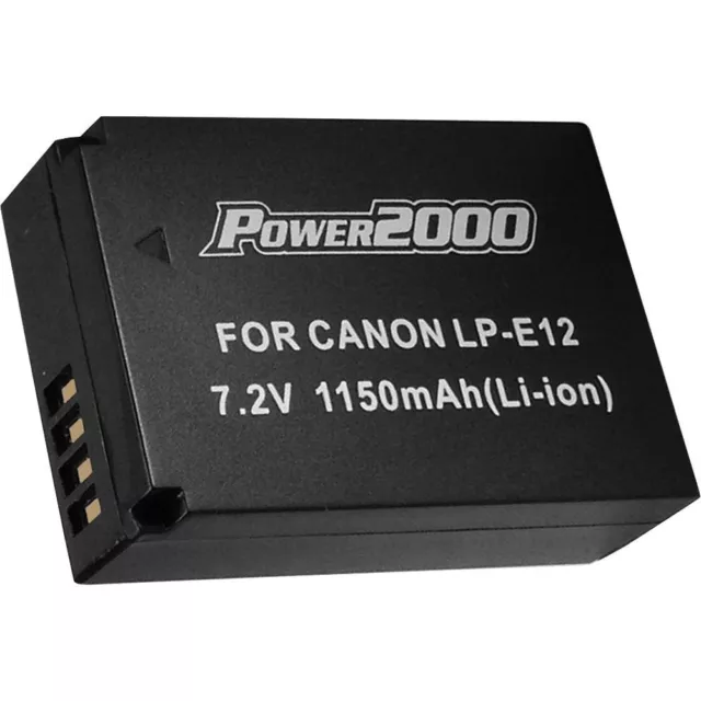 Power2000 LP-E12 Rechargeable Battery for Canon EOS SL1, Powershot SX-70 Camera