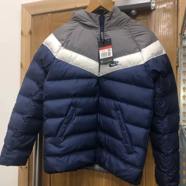 Nike Sportswear Kids Synthetic Fill Loose Fit Coat Jacket  Full Zip Cv9692 410 L