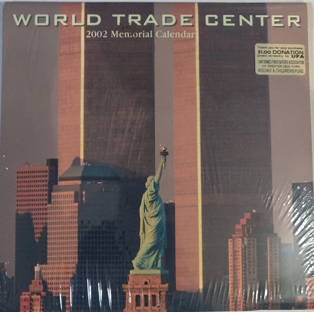 2002 WORLD TRADE center Calendar, Still In Original Plastic, Rare