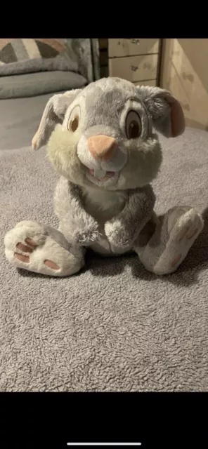 Disney Store Thumper Exclusive Stamped  bunny rabbit 12.5 " Bambi Plush Soft Toy