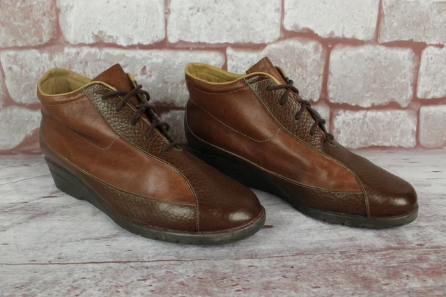 Derbies / bottines Romans cuir marron T 40 / UK 5.5 TRES BON ETAT
