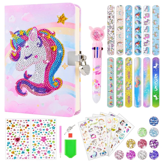 Set Diario Sirena Con Lucchetto Per Bambine - Peluche, Portamonete, Penna E Adesivi Inclusi