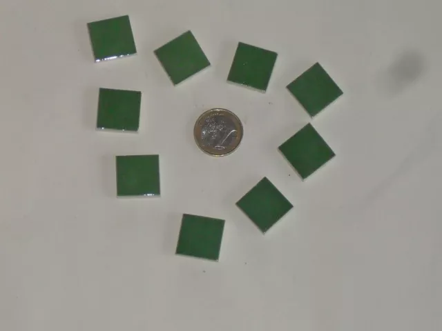 200 carreaux de mosaïque émaillée de couleur vert émeraude (taille:20X20mm)