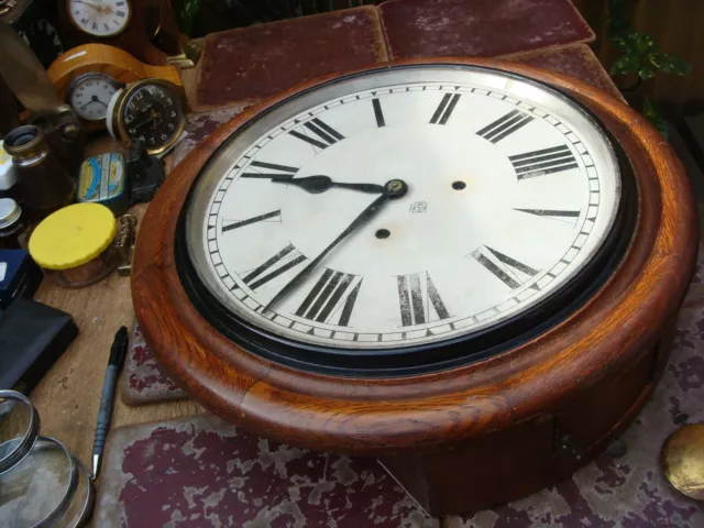 Old Vintage Antique American   Ansonia Wall Clock See Video