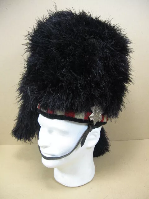 WW2 Era Royal Highland Regiment Of Canada Black Watch 4 Tail Feather Bonnet (8M)