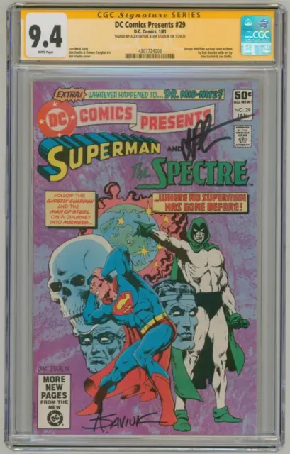 CGC SS 9.4 DC Presents #29 Jim Starlin Alex Saviuk Superman Spectre SKULL COVER