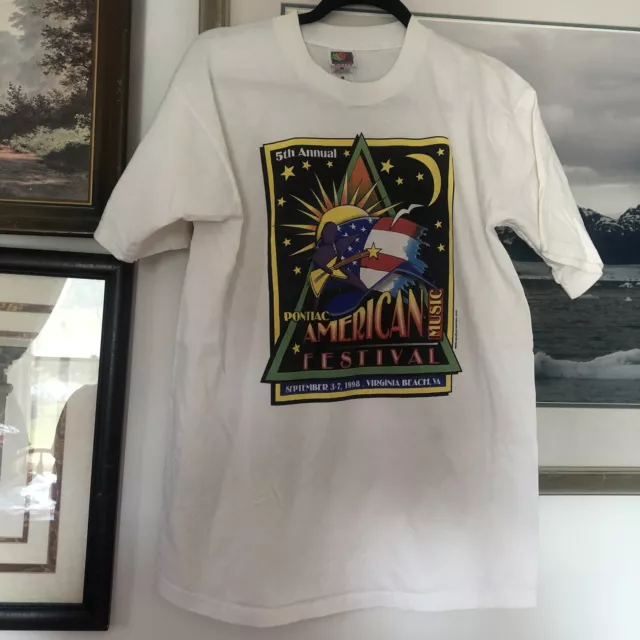 1998 Pontiac American Music Festival Doobie Brothers KC Sunshine Band T-Shirt L