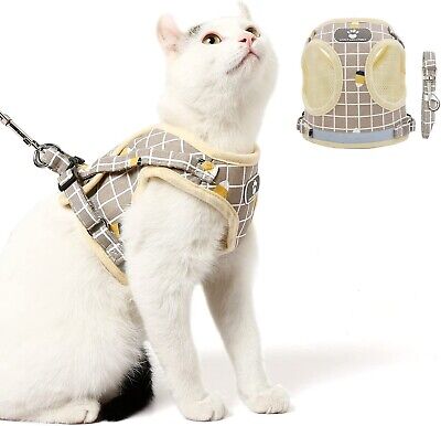 Cat Walking Jacket Harness and Leads Escape Proof Pet Dog Adjustable Cloth Vest
