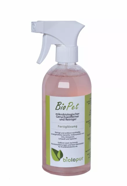 Biolopur BioPet Geruchsentferner 500 ml Fertiglösung zur direkten Anwendung