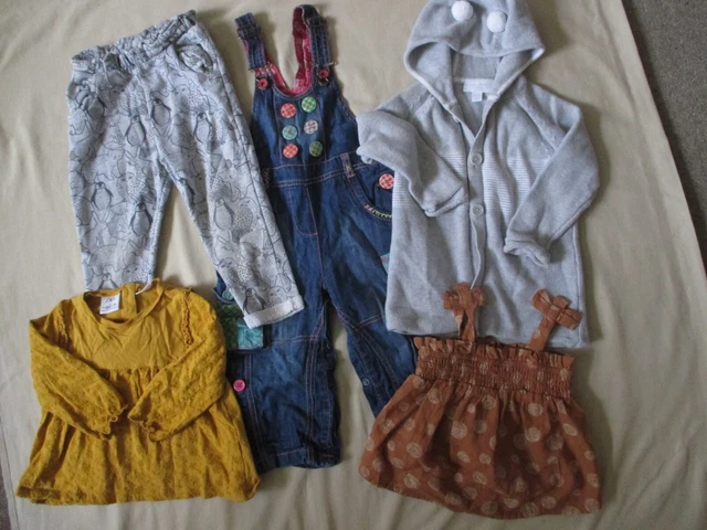 Girls Toddler Clothing Bundle - Age 18 - 24 Months  2 Years Tops Trousers etc