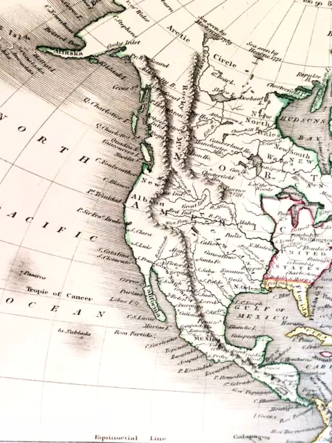 1821 Wyld Vignette Map of The Western Hemisphere 3