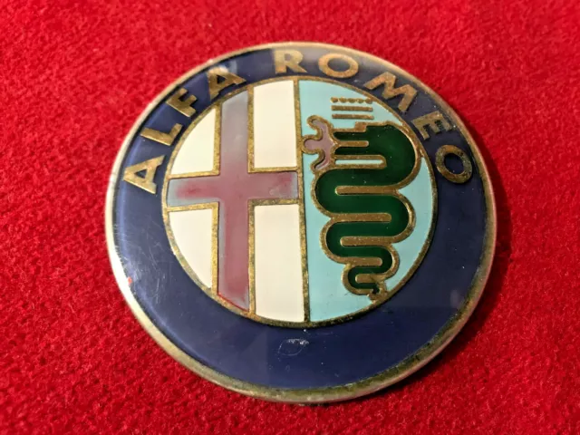 Alfa Romeo Epoca Gecar 1616000 Logo Fregio Stemma Scritta Badge Ovale Marchio Ar