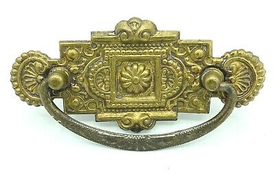 Pressed Brass Victorian Drawer Pull 3” In.