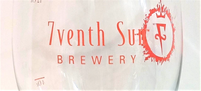 7venth (Seventh) Sun Brewery TAMPA FLORIDA 16 oz Pint beer glass