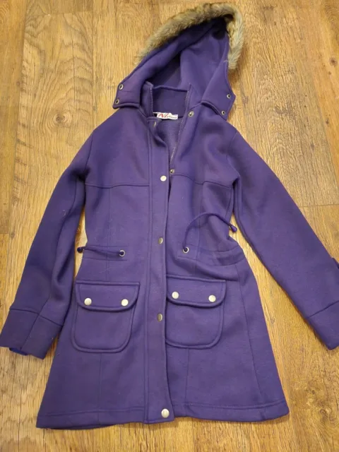 Girl's Purple Coat Age 9-10