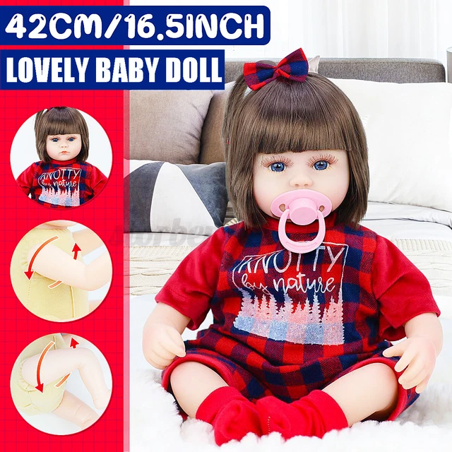 45CM Baby Soft Body Toddler Baby Doll Girls & Boys Kids Xmas Gift Lovely