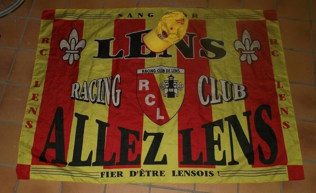 Écharpe + Casquette RC Lens – Supporter Vintage Années 80 – Collection Football