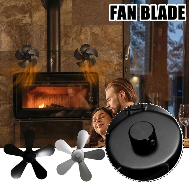 Ventilador superior de 5 cuchillas ecológico de madera para troncos quemador fuego quemador de fuego Reino Unido