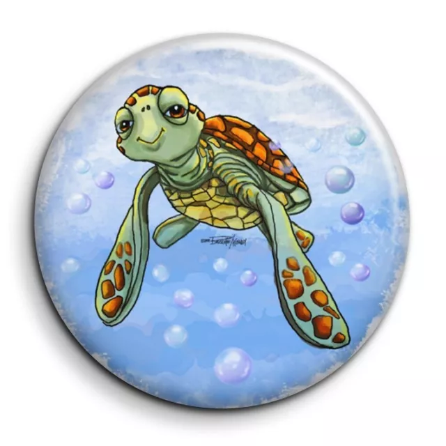 Tortue sous marine dessin-Magnet Personnalisé 56mm Photo Frigo