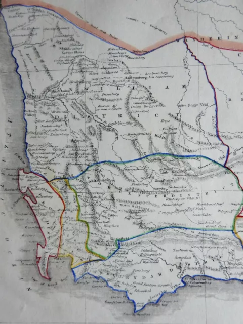 Cape Colony South Africa Cape of Good Hope British Colony 1846 scarce map 2