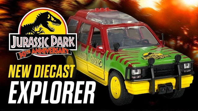 Ford Explorer 1993 Jurassic World 1:32 – Miniature En Métal – Véhicule Collector