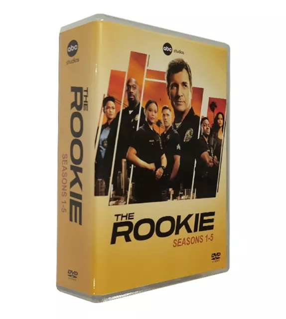 The Complete Series Seasons First_Five _The Rookie_ (DVD, 19-Disc Box Set) New