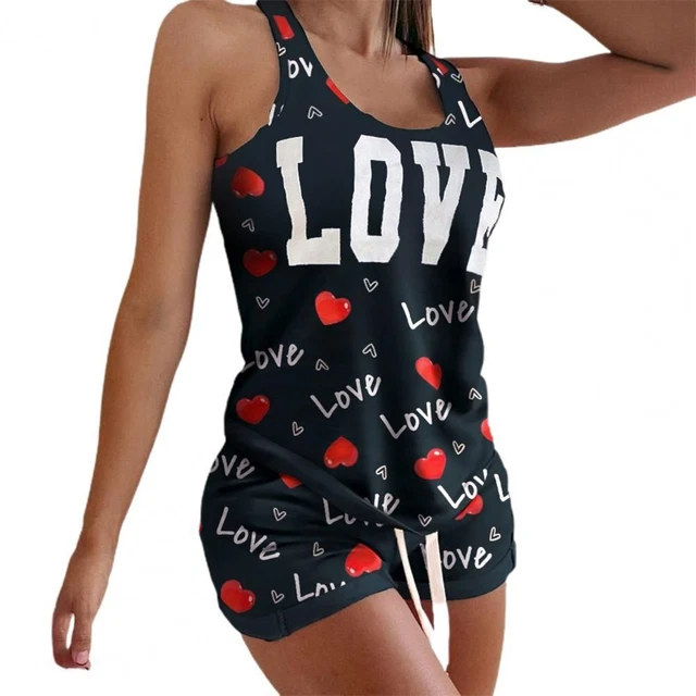 Pajama Sets Women Summer Lounge Shorts Set Female Out-going Night Wear Home Suit