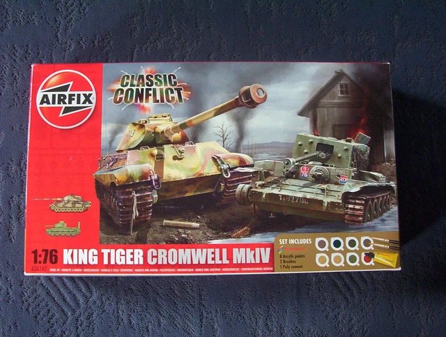 AIRFIX 1/76 SCALE King Tiger & Cromwell Mk.IV tanks model kit. EUR 16 ...