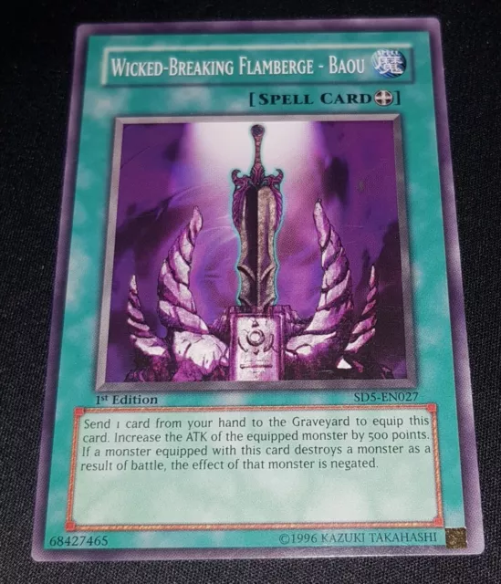 Wicked-Breaking Flamberge - Baou - SD5-EN027 - Common 1st Edition Yugioh