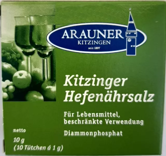 /(89,90€/100g) Arauner Kitzinger Hefenährsalz 10*1g Weinbereitung