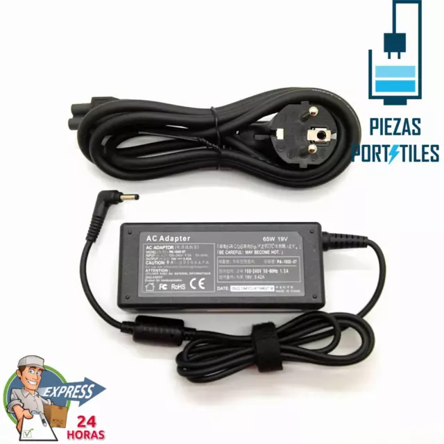 PIEZAS-PORTATILES.COM Reemplazo de Cargador Adaptador 65w Compatible Medion A...