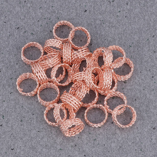 30 PIEZAS Anillo Señorita Para Mujer Rastas Perlas Varios Colores