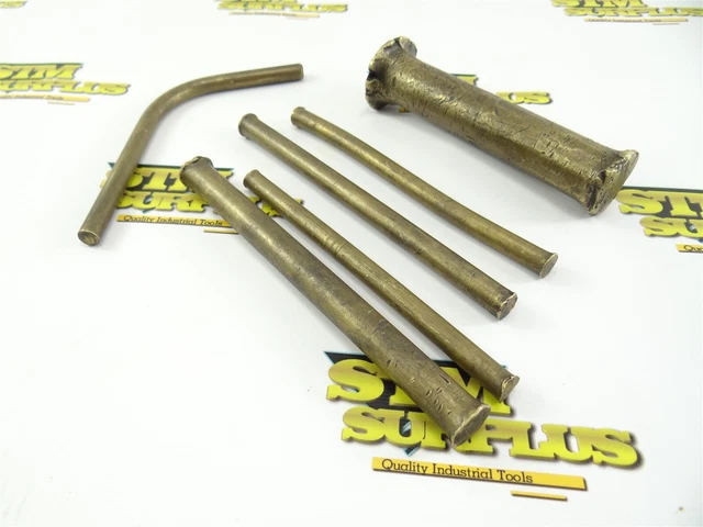 2Lb Lot Of Brass Round Stock Pieces 3/16" To 13/16" Diameters