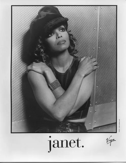 Janet Jackson original 8x10 photograph 1993 Virgin Records promotional photograp