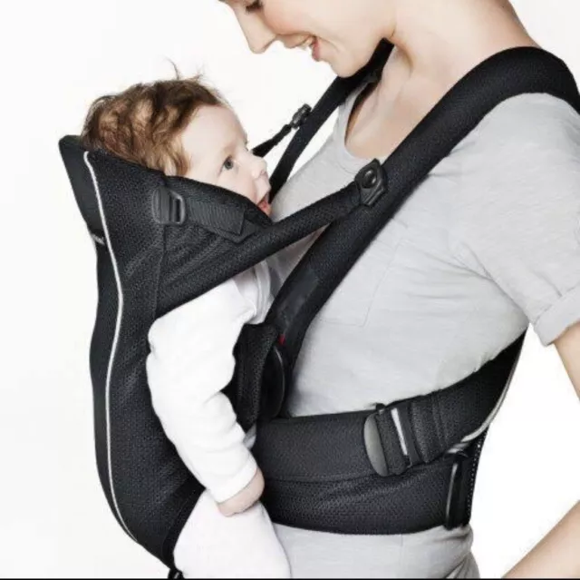 Baby Bjorn Baby Carrier Active  in Black / Black  -Front Carrier Newborn